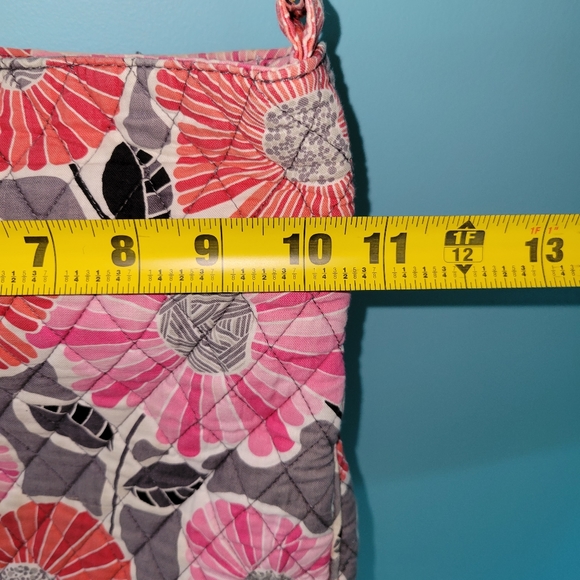 Vera Bradley Crossbody Purse Cherry Blossom Pink & Red - Picture 4 of 7